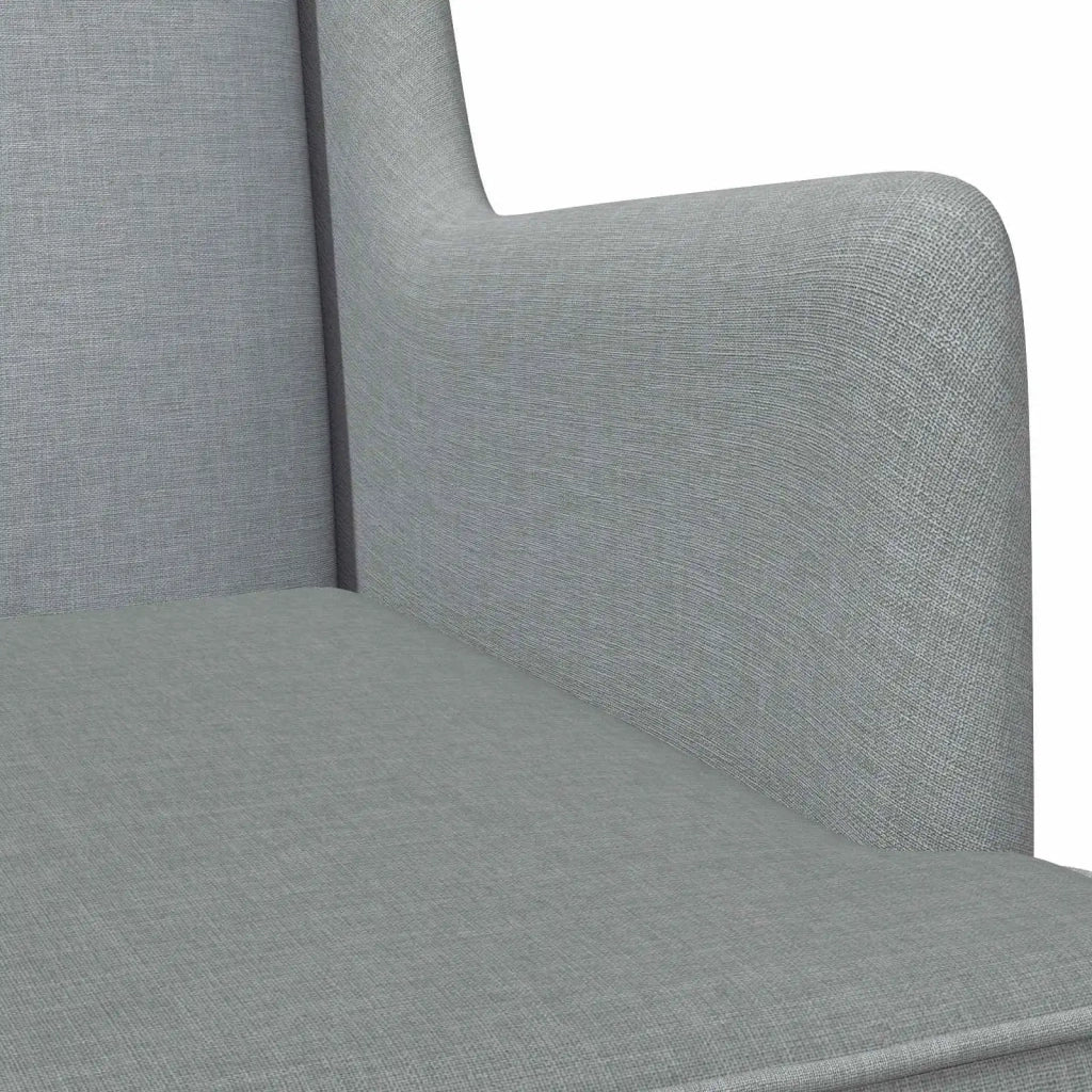 Sedia a dondolo Grigio chiaro 62 x 80 x 85 cm Tessuto CFW9077645