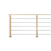 GRAPHIT - Kit di balaustre piatte in abete da 2 m