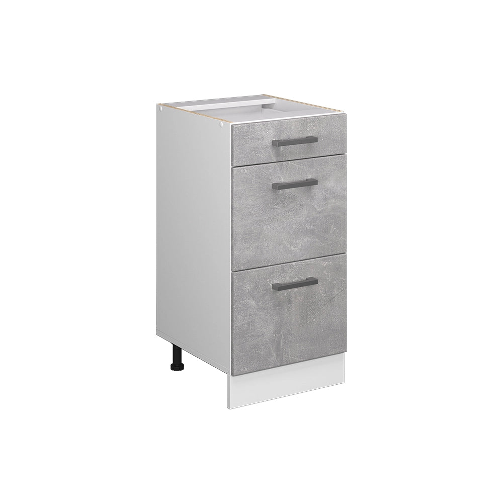 Vicco Frontale cucina Calcestruzzo 39.6 x 70.4 cm frontale del mobile per mobile base con cassetti
