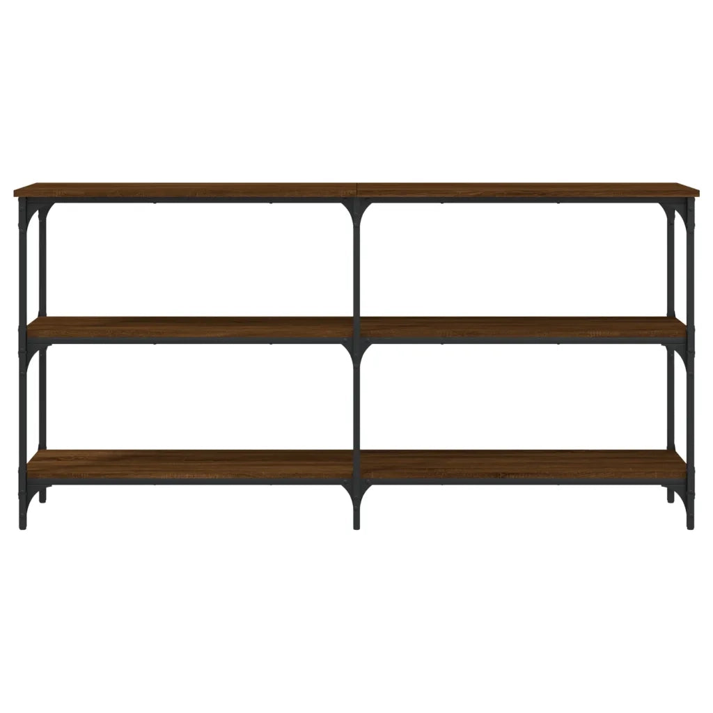 Tavolino Consolle Rovere Marrone 150x29x75 cm Legno Multistrato 834109