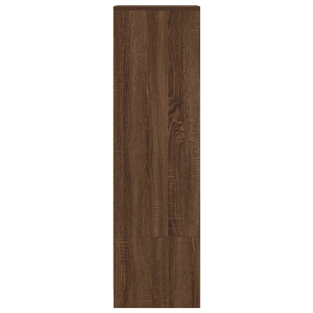Credenza Rovere Marrone 29,5x34x119,5 cm in Legno Multistrato 861658