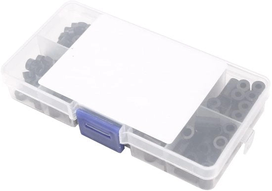 Spaziatore ABS 200 - Doppio Pass - Posto di isolamento - M3/M4 - Protezione contro la corrosione - Per apparecchi domestici - Compreso l'angolo di supporto