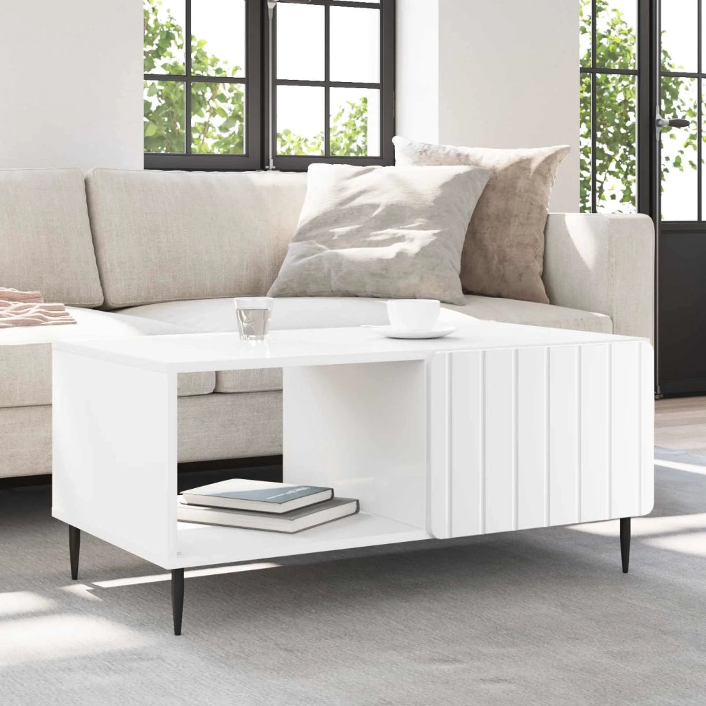 Tavolino da salotto Bianco 90 x 50 x 40 cm Legno ingegnerizzato 894495