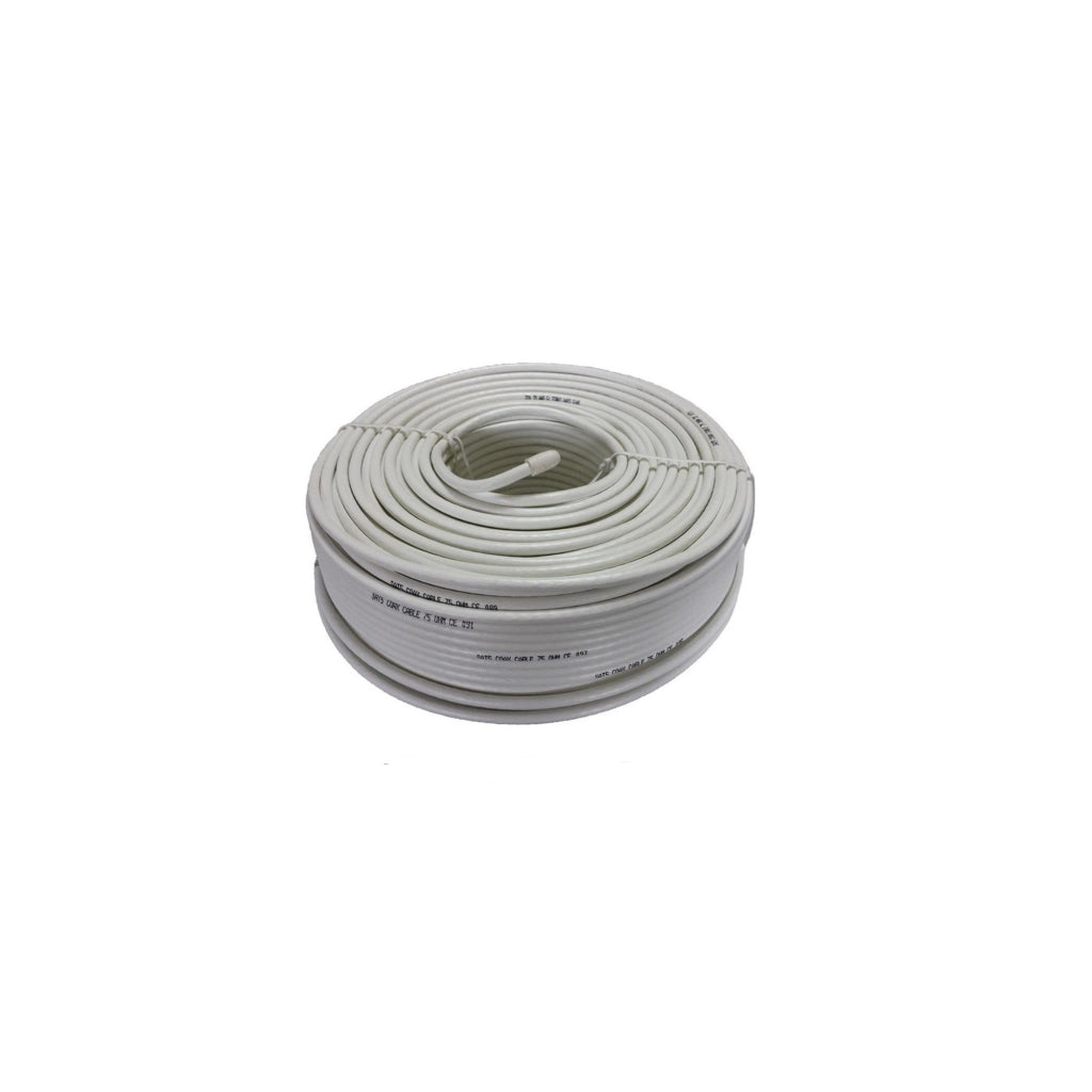 Cavo coassiale per antenna satellitare pvc bianco 50m tv matassa digitale DVB HD