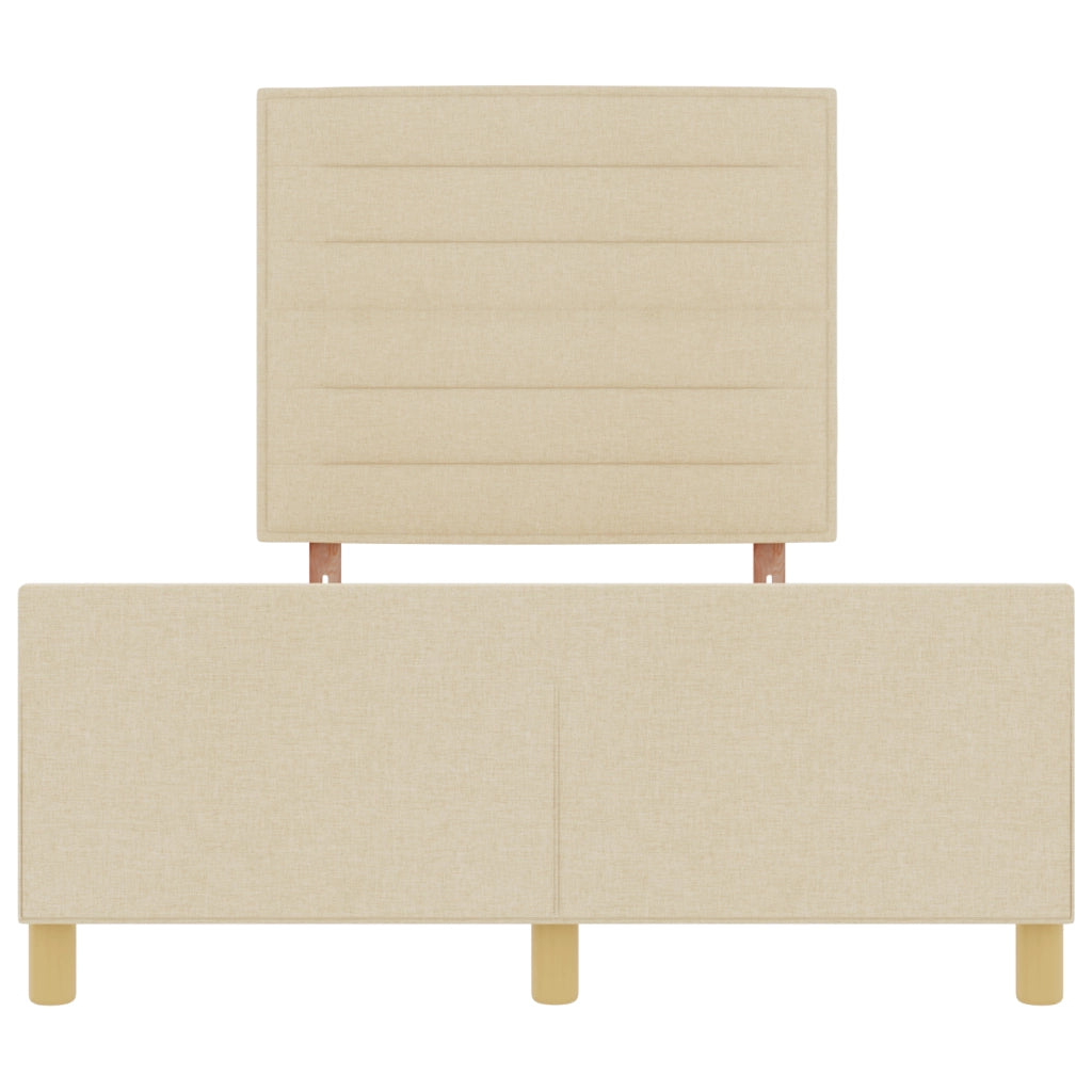 Struttura Letto Crema 140x200 cm Tessuto
