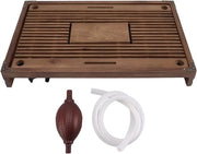 Scaletta per tè Gongfu - Classica cinese tazza per tè da servizio con contenitore acqua e sistema di drenaggio - the house (marrone) .