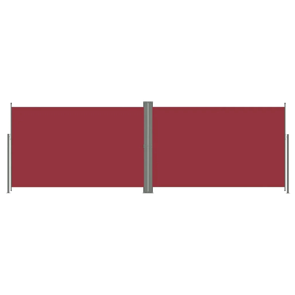 Tenda da sole laterale retrattile/schermo privacy per patio giardino terrazza balcone 200 x 600 cm rosso 02_0007472
