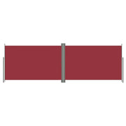 Tenda da sole laterale retrattile/schermo privacy per patio giardino terrazza balcone 200 x 600 cm rosso 02_0007472