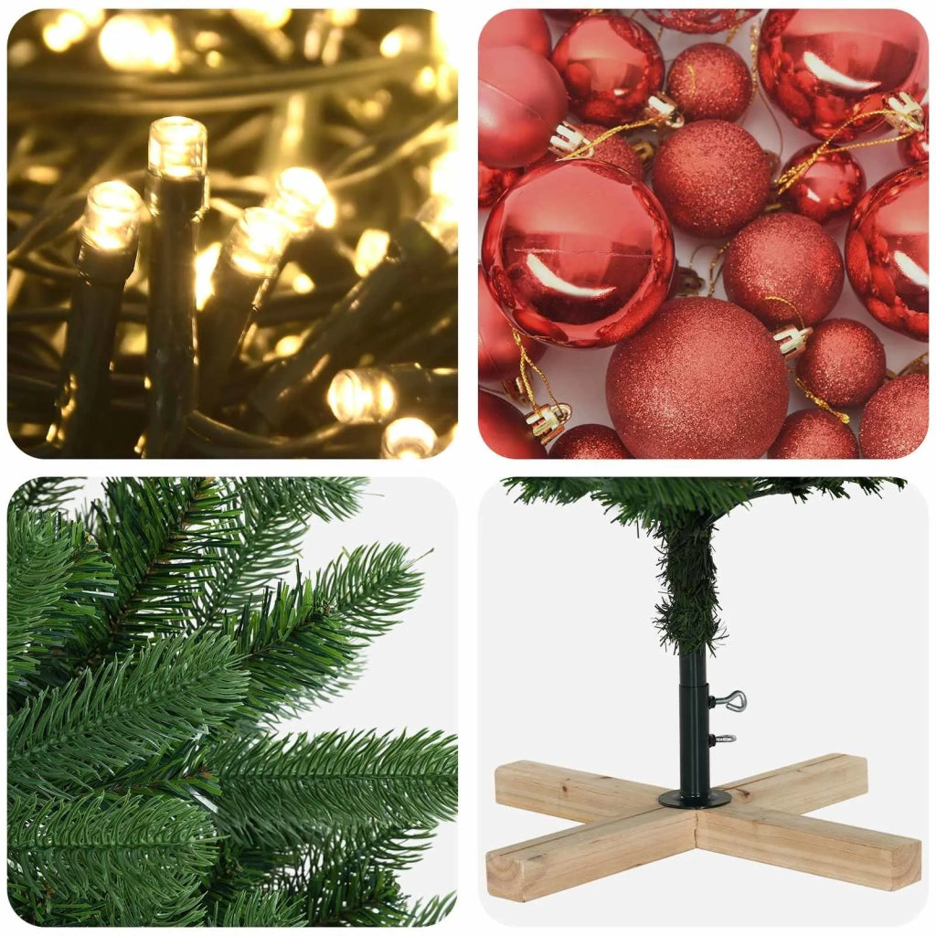 Albero di Natale artificiale con palline 240 cm 300 LED 3461409