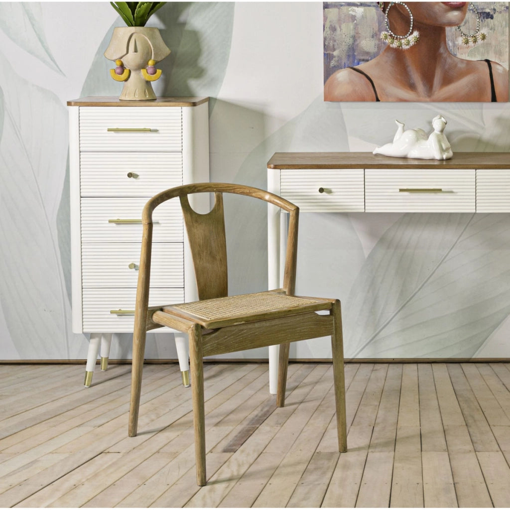 Set di 2 Sedie Natura 7, Marrone, Rattan, 56x53x76 cm