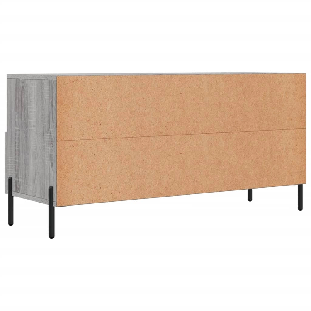 Mobile TV multimediale mensola TV credenza TV sala da pranzo soggiorno camera da letto Sonoma 102 x 36 x 50 cm legno ingegnerizzato grigio 02_0028360