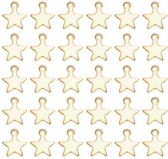 120 Pezzi di Hangers a Stelle d'Oro per Creare Gioielli