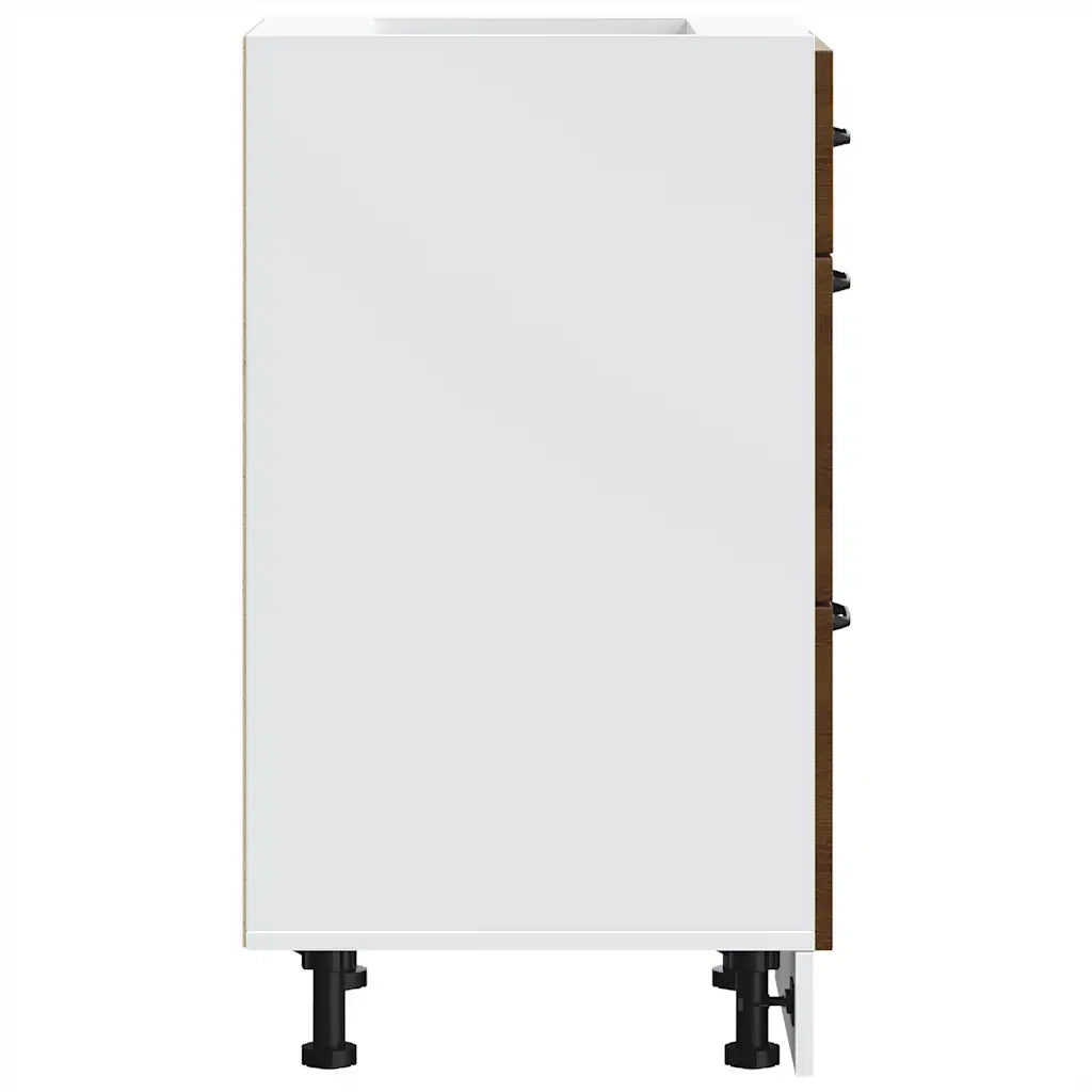 vidaXL Base da Cucina Kalmar Rovere Marrone in Legno Multistrato
