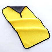 Set di 2 asciugamani microfibra per auto, superassorbenti, resistenti alle graffi, ideali per pulire auto, moto, vetri e bagni. Asciugamano da auto professionale, giallogrigio, 30*60cm