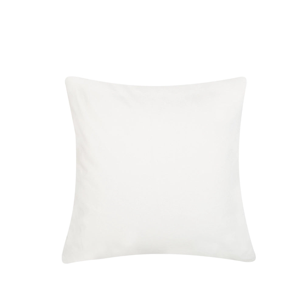 Cuscino Decorativo Patchwork in Vera Pelle Marrone Scuro 45 x 45 cm