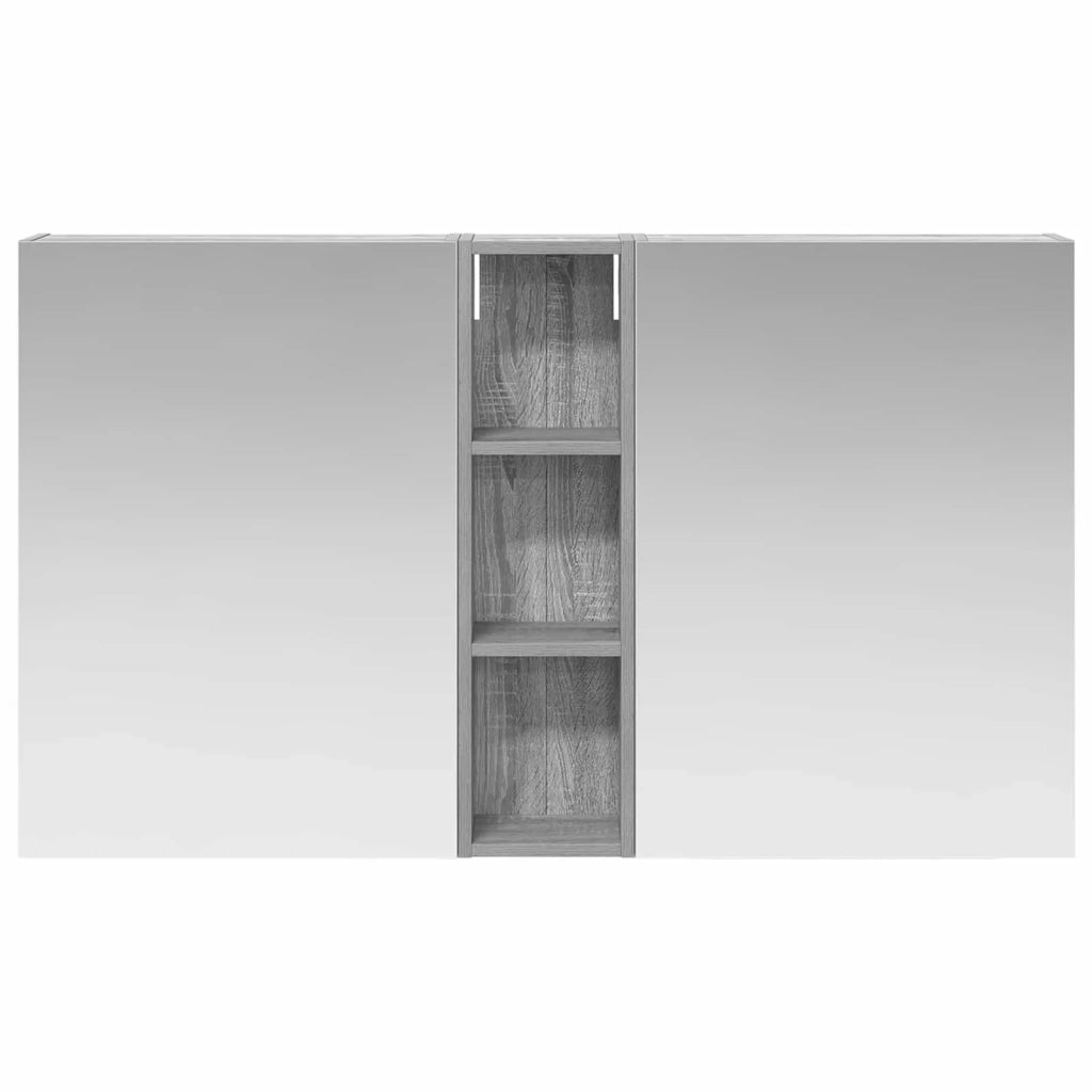 Set di Armadi da Bagno con lo scaffale 3 pcs 120 x 14,5 x 70 cm