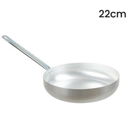 Trade Shop - Saltapasta Padella In Alluminio Con Manico Metallo ø20-22-24 Cm Utensile Per Cucina -    -diametro 22cm   -
