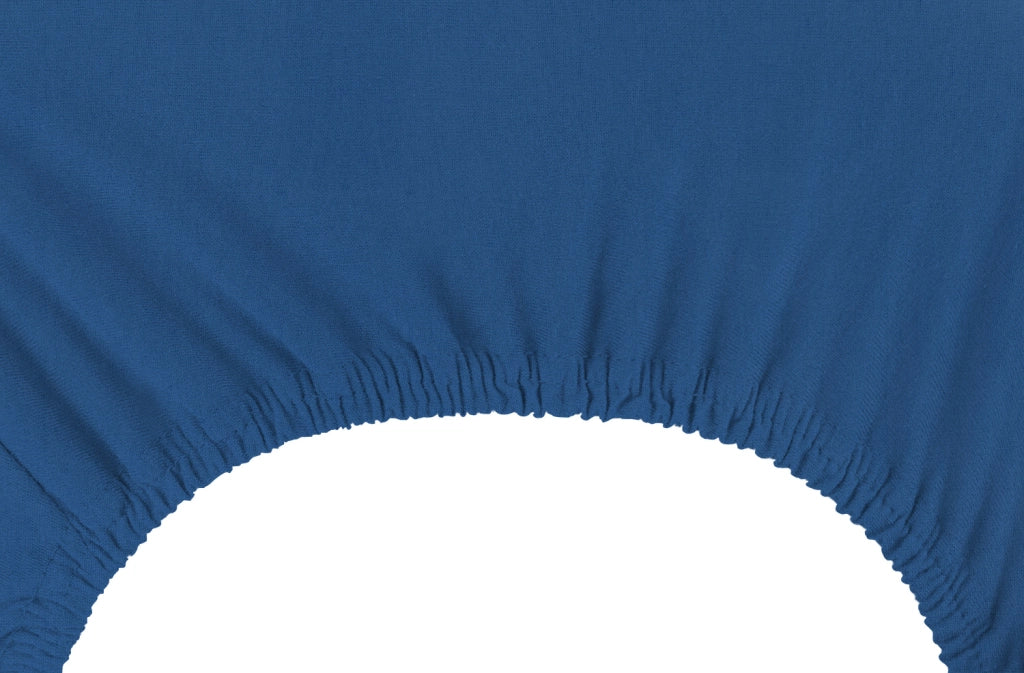 Lenzuolo Sotto Con Angoli Elastici 100% Puro Cotone  Avio - Singolo