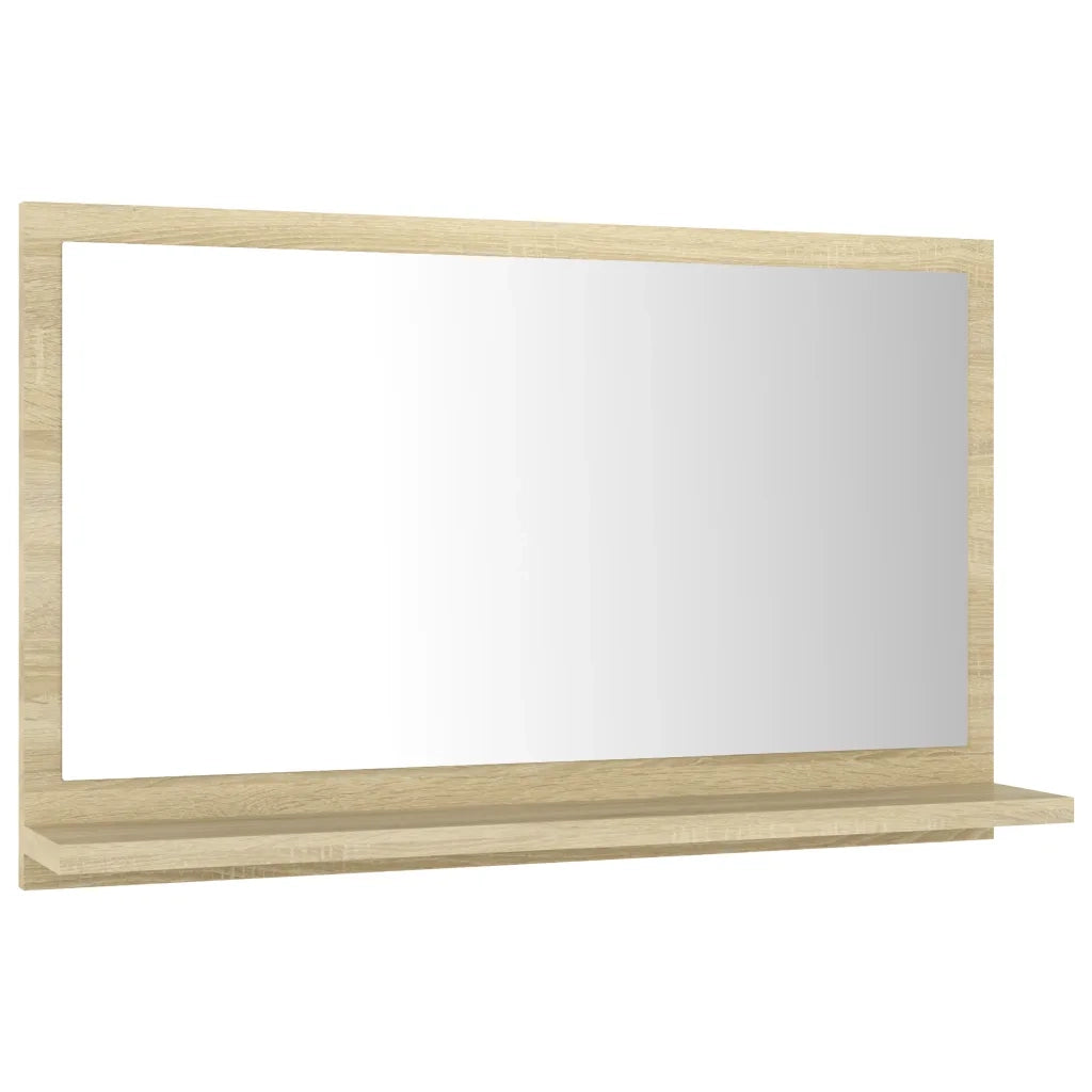 Specchio da Bagno Rovere Sonoma 60x10,5x37 cm Legno Multistrato 804565