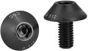 Bidone portabottone in lega di alluminio - M5 x 12 mm viti - 2 pezzi - Resistente alla ruggine - Adatto per bicicletta e motocicletta - Viti per bicicletta