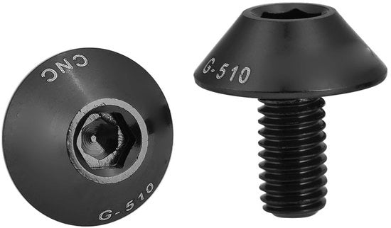 Bidone portabottone in lega di alluminio - M5 x 12 mm viti - 2 pezzi - Resistente alla ruggine - Adatto per bicicletta e motocicletta - Viti per bicicletta
