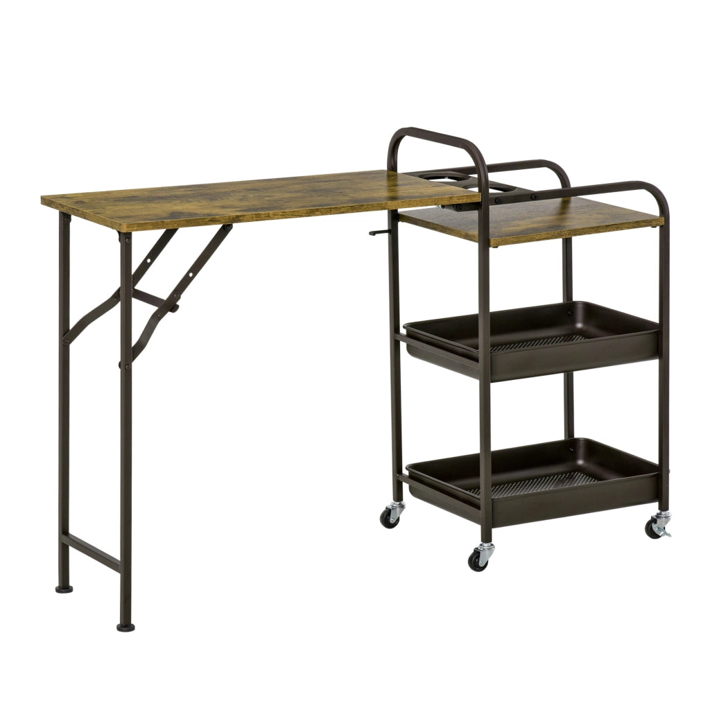 Tavolino da cucina ¨C zephmum ¨C 118x36,5x82 cm marrone