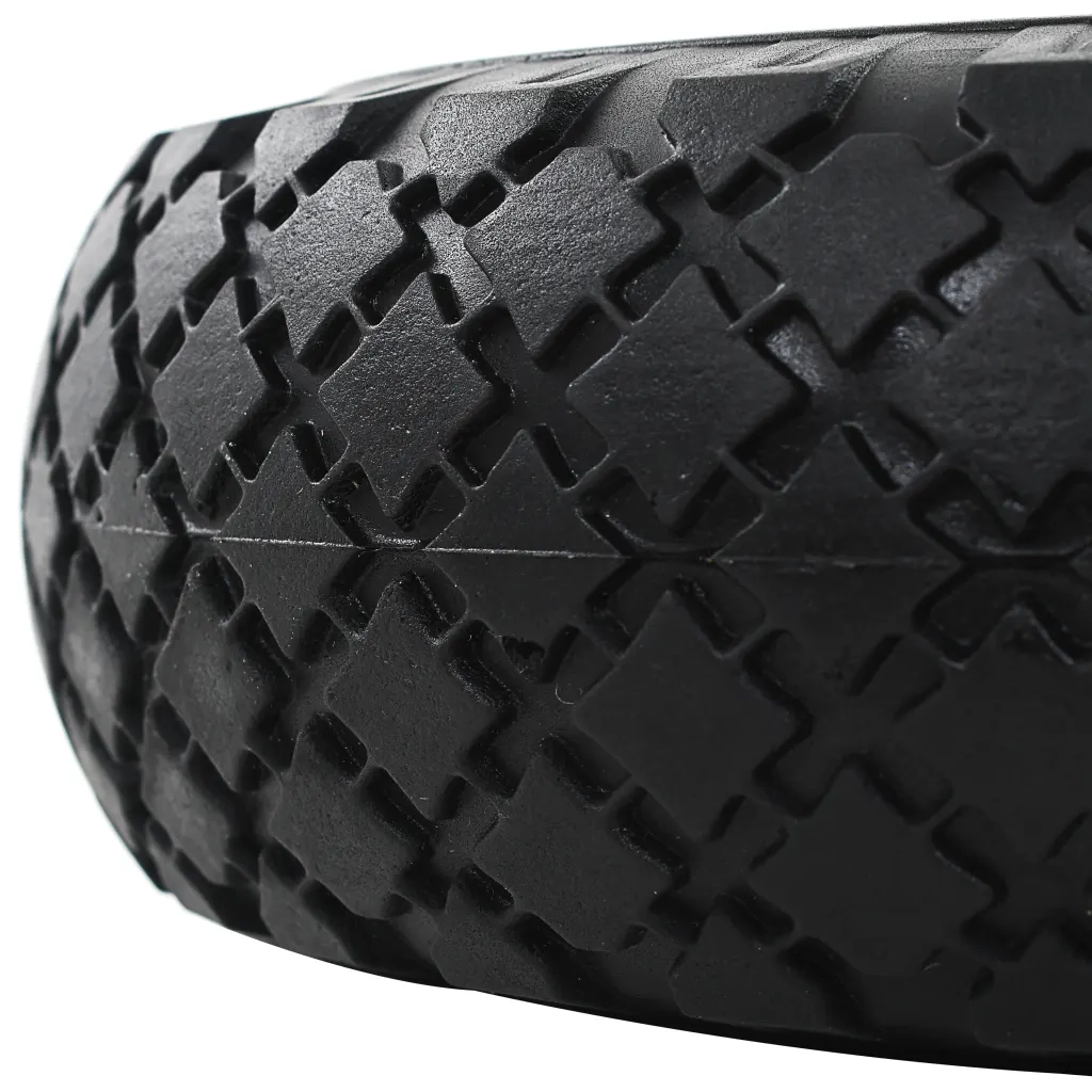Ruote Carrello a Mano 2 pz in PU Solido 3.00-4 (260x85) 142971