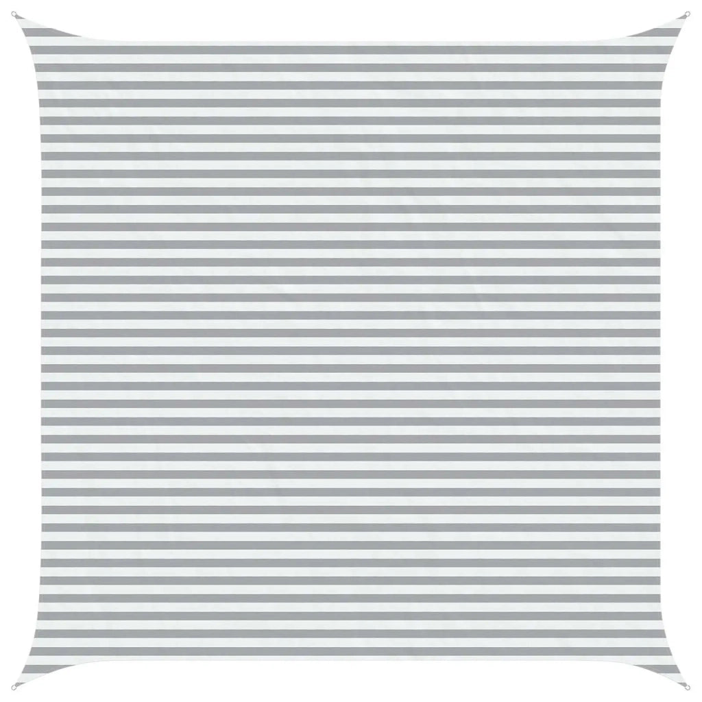 Vela da ombra solare Grigio chiaro e bianco 5 x 5 m