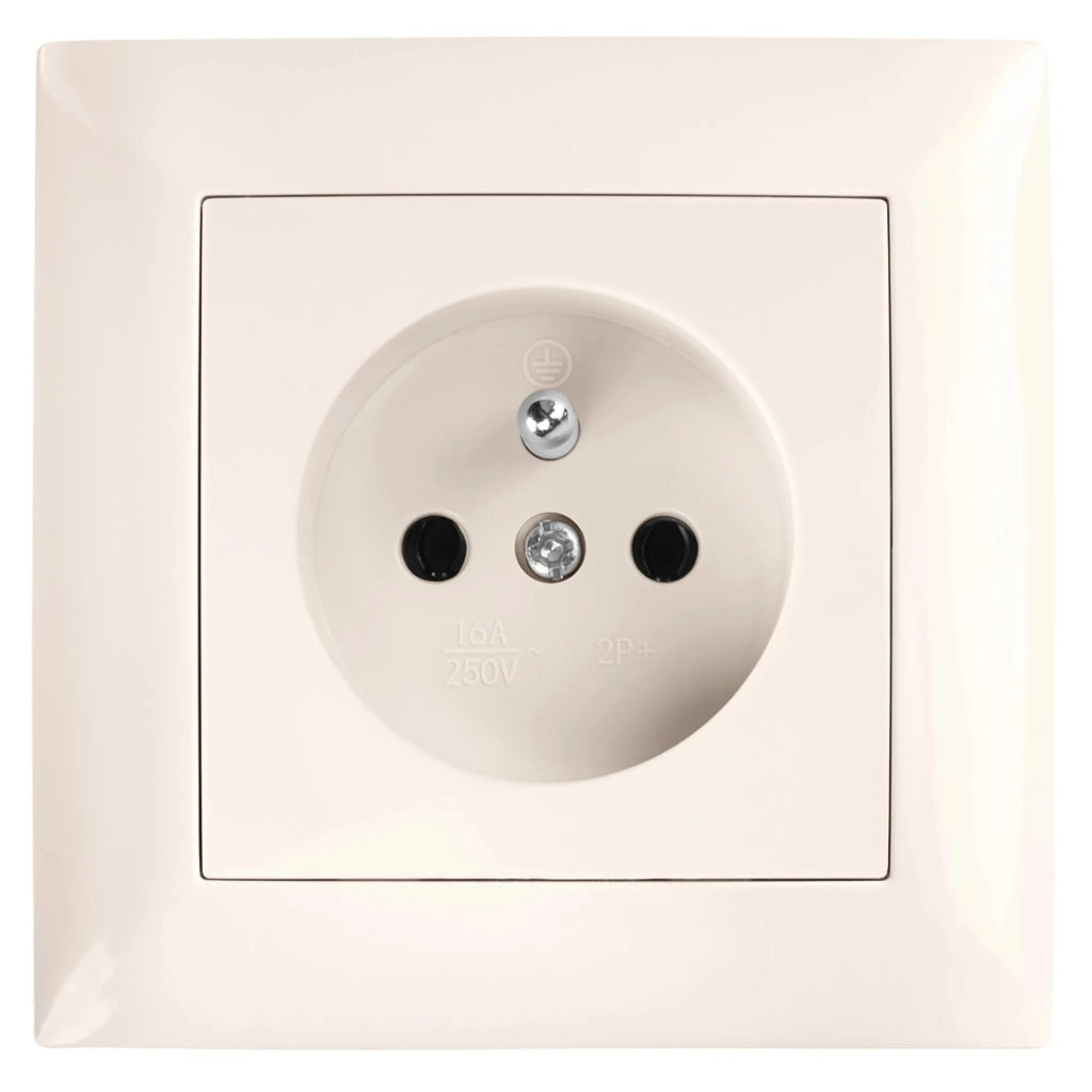 Placca Singola Per Prese Oste Jnh013-1f Beige