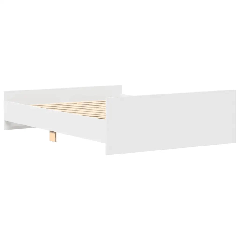 Giroletto con Testiera e Pediera Bianco 140x200 cm