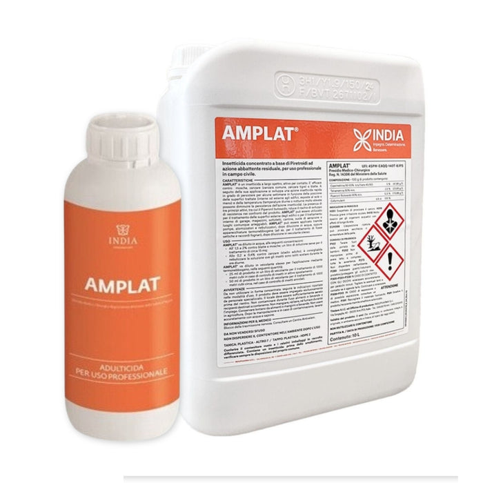 Amplat Insetticida Concentrato per Mosche, Blatte, Zanzare | India, Versione da 10L