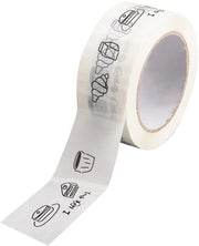 Tape acqua resistente a strappo 100m - Disegno pane lievitato - Materiale plastico - Adesivo forte - Flessibile - Resistente alle scalfitture - Tape di regalo