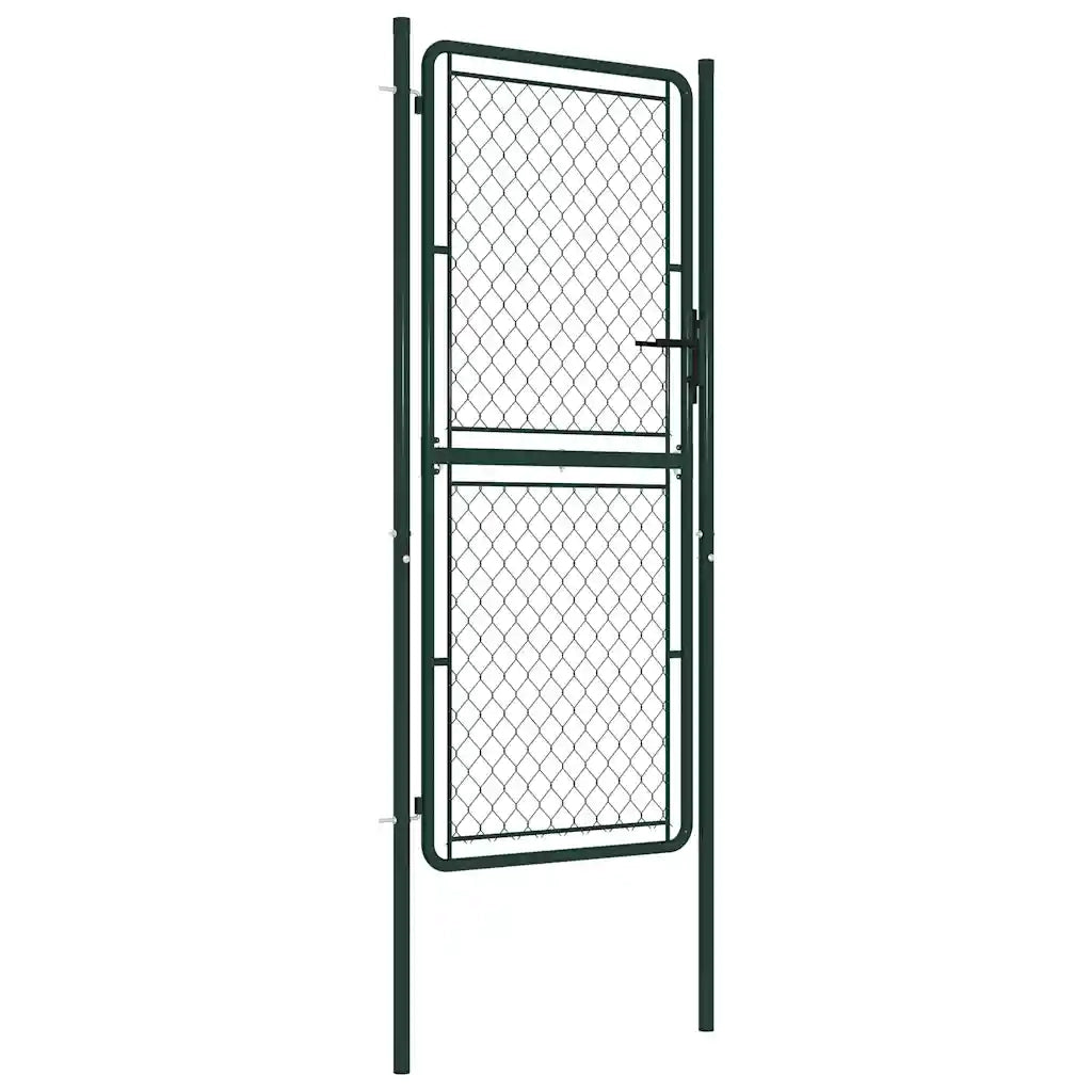 Cancello da Giardino in Acciaio 100x200 cm Verde 144407