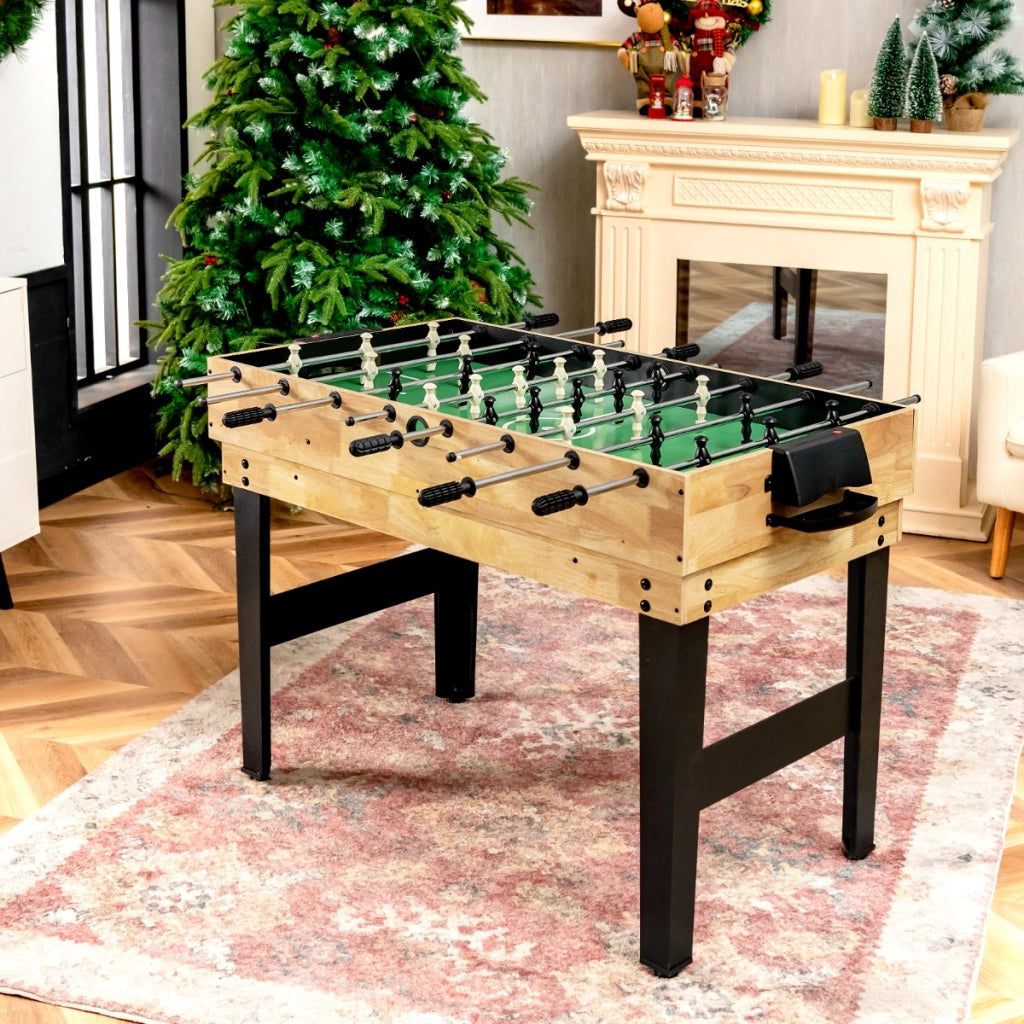 Tavolo multigioco 10 in 1 per calcio balilla con dama e backgammon, Tavolo in legno per sala giochi e bar e club-Stanza dei giochi