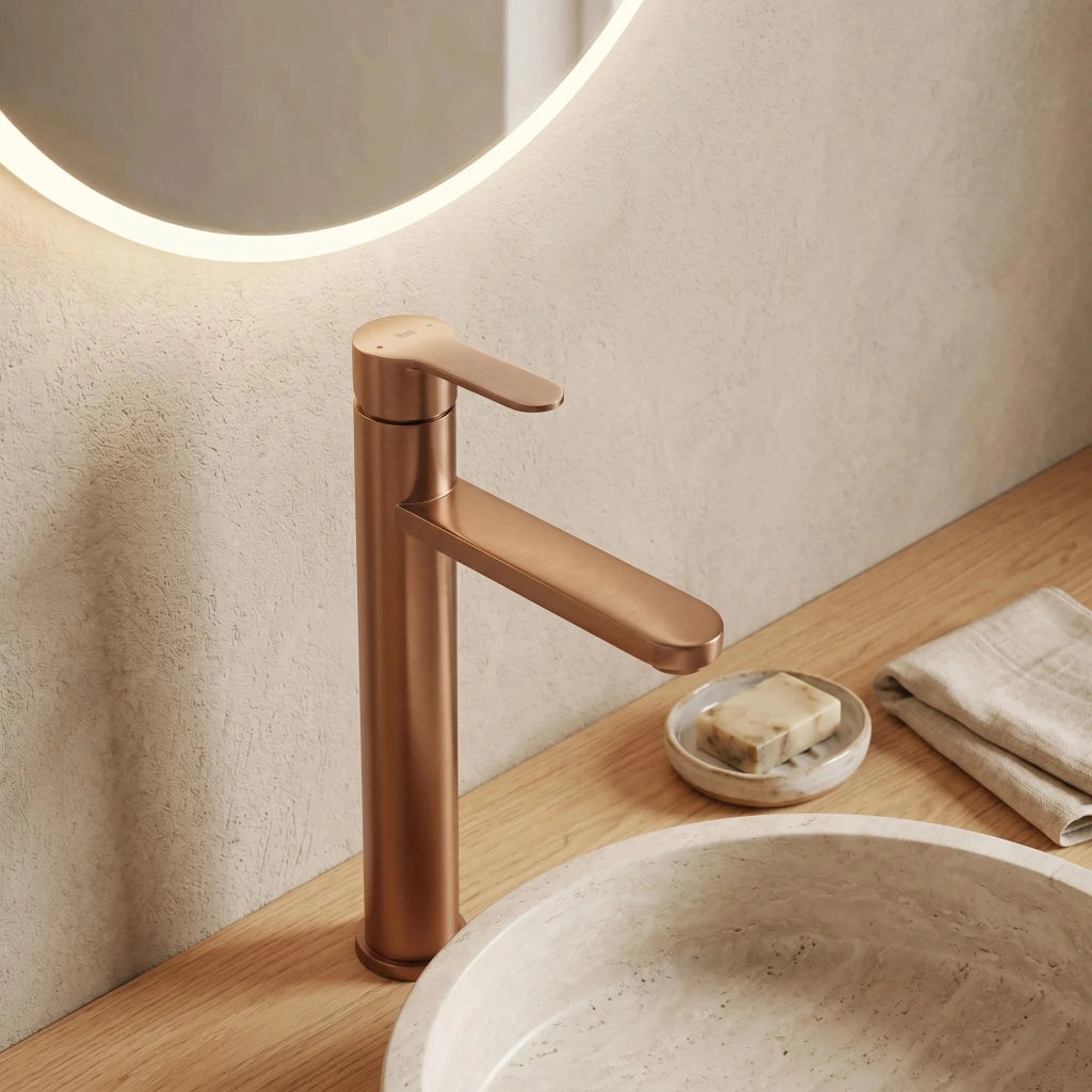 Rubinetto Da Bagno Rea Arcos Brush Copper