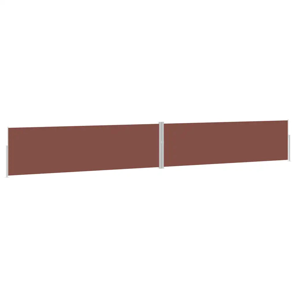Tenda Laterale Retrattile per Patio 170x1200 cm Marrone 313396