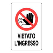 Cartello vietato l ingresso 20x3 0 b08lqz6rg2