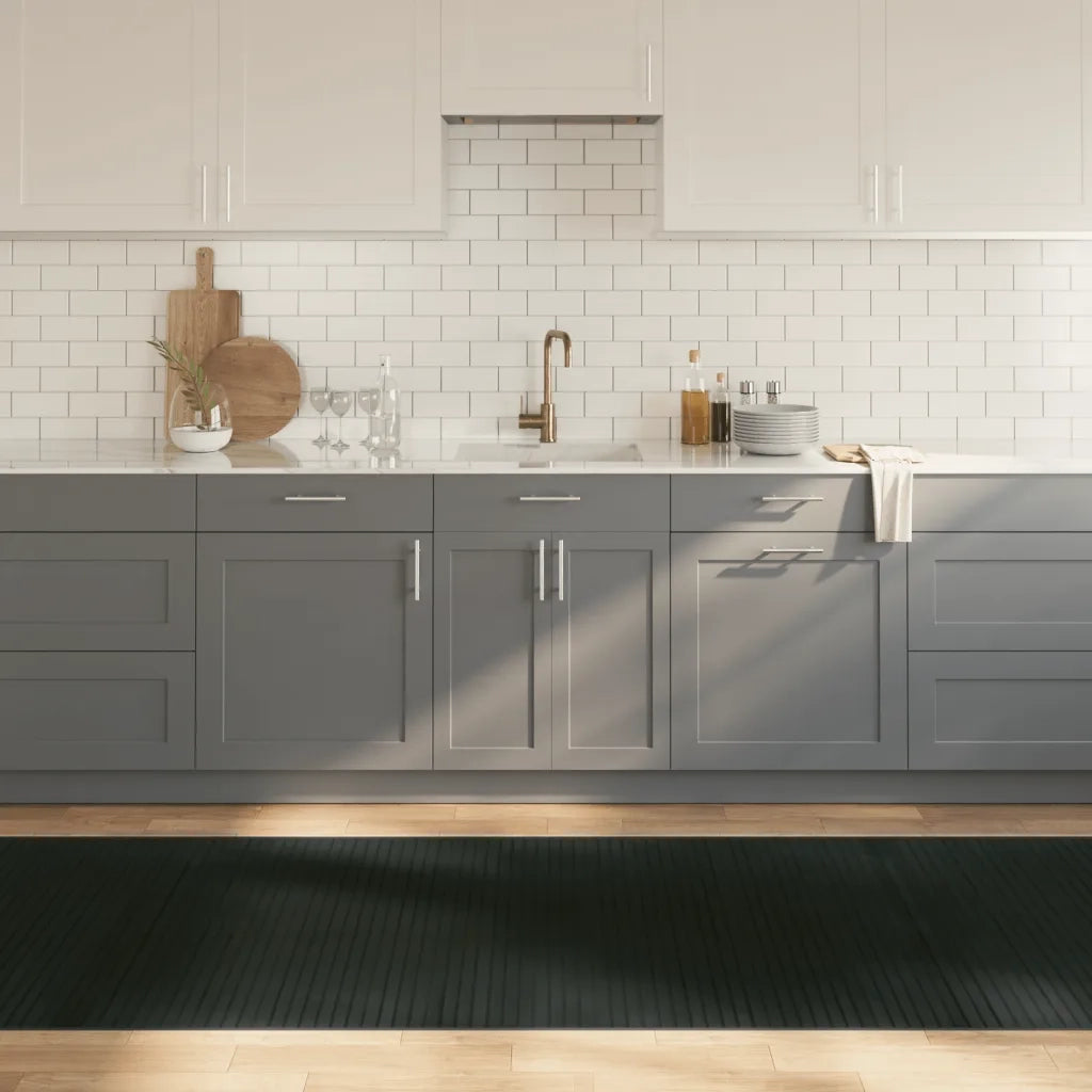Tappeto Rettangolare Grigio 100x1000 cm in BambÃ¹
