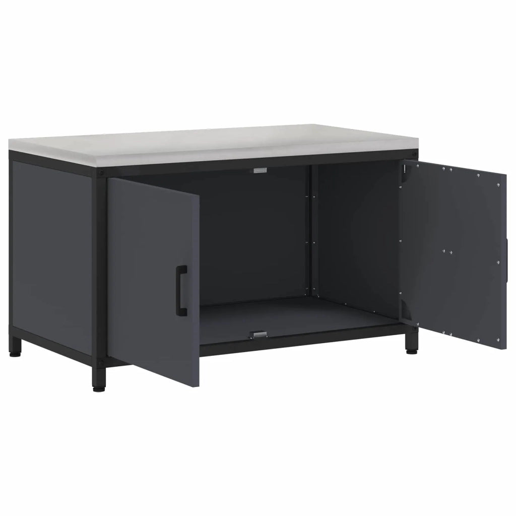 Stoccaggio in cucina Antracite 90 x 50 x 53 cm Acciaio 874998