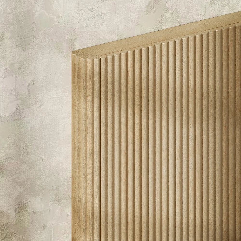 Letto Contenitore con Alzata Idraulica ¨C MINIMAL ¨C Rovere Chiaro, Doghe Massello, 160x200