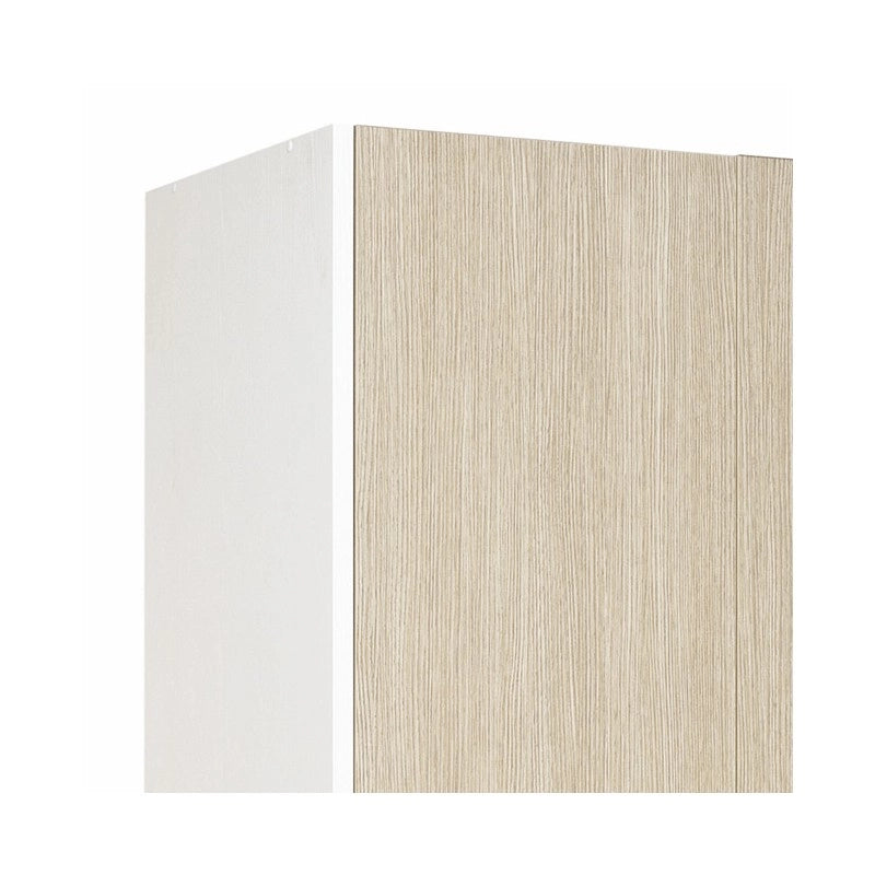 Armadio 2 ante cassa bianca e frontale colore olmo Cm 91x52xH 210