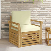 Set di divani da esterno-Sofa da giardino Poliestere Bianco 804813