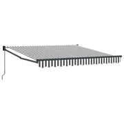 Tenda da Sole | Tenda parasole Antracite e Bianca 3x2,5 m Tessuto e Alluminio