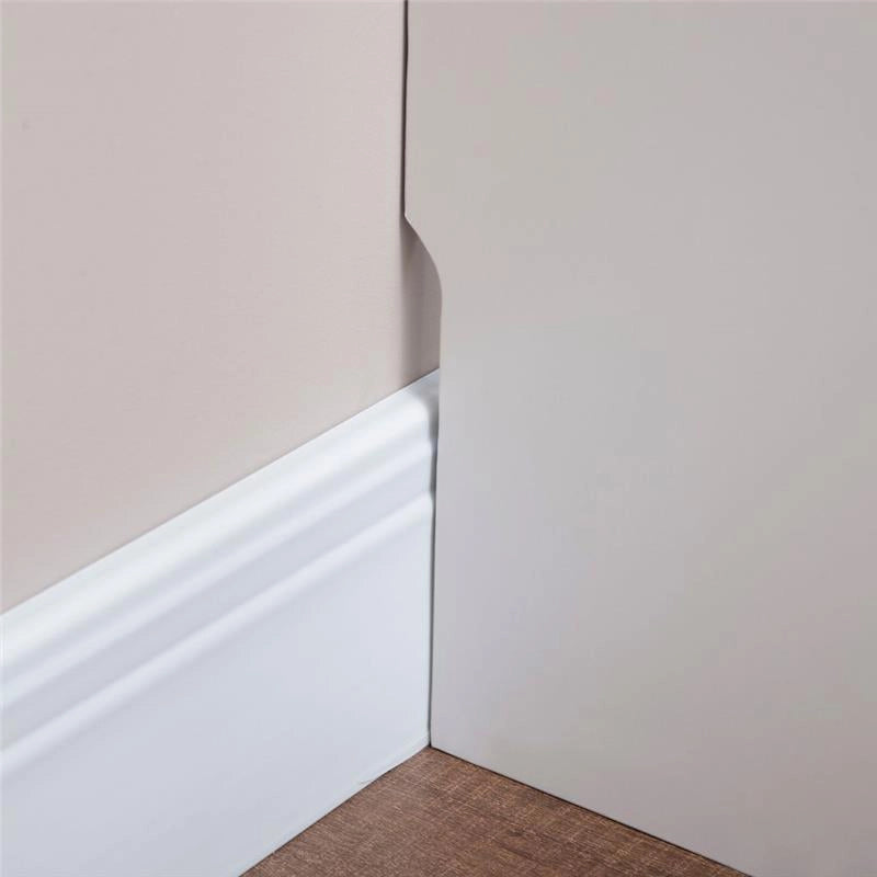COPRITERMOSIFONE A DOGHE IN MDF E ACCIAIO 120X18X84CM BIANCO