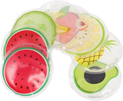 Pacchi Gel Refrigerabili a Forma di Frutta - 8 Pezzi di Maschere per Occhi Rinfrescanti per Wallen, Cerchi Scuri e Occhi da Sonno