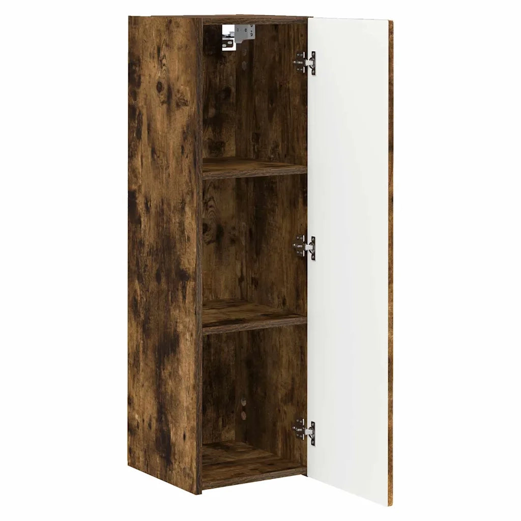 Mobile TV da parete-Mobile TV a Muro-Credenza TV Rovere fum¨¦ 30 x 31 x 100 cm