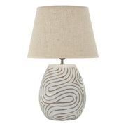 Lampada da Tavolo VKH1129, Multicolore, Poliresina, 35x35x55 cm