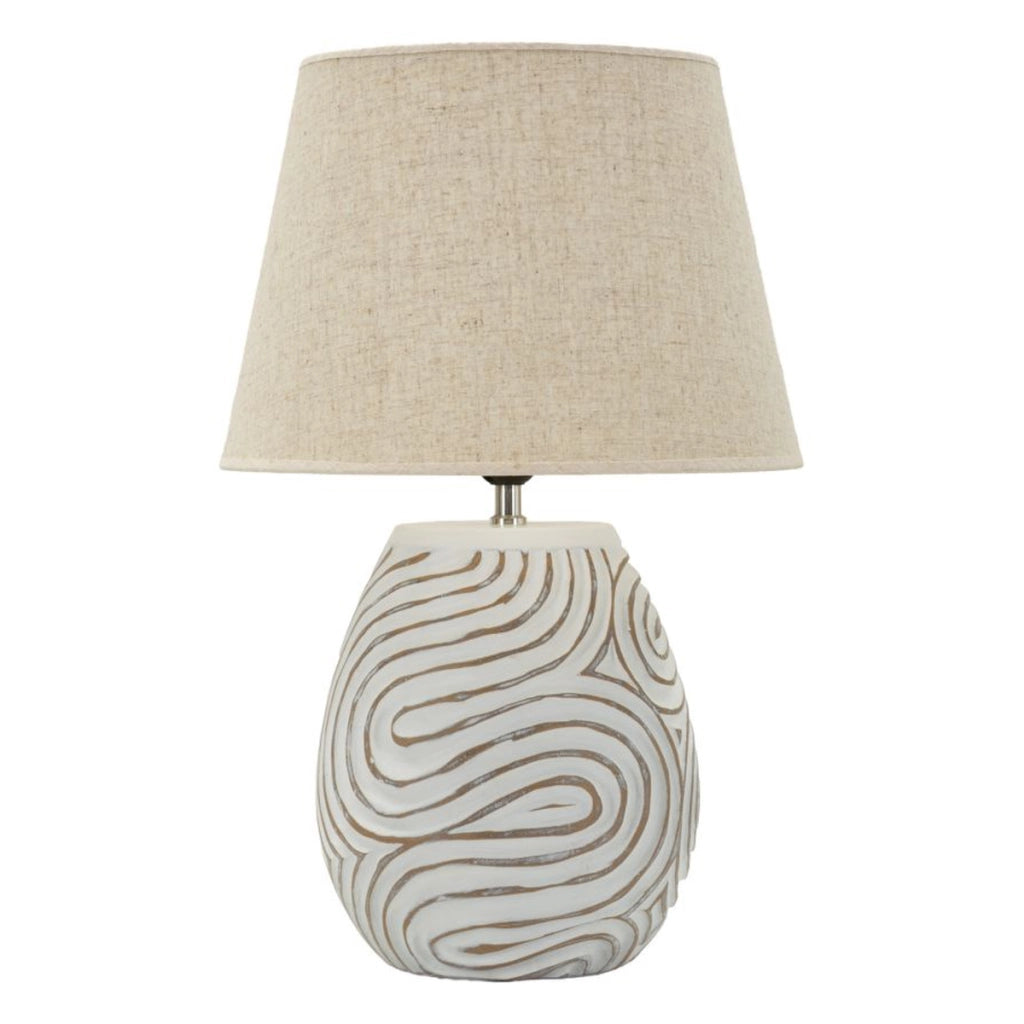 Lampada da Tavolo VKH1129, Multicolore, Poliresina, 35x35x55 cm