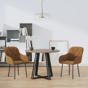 Sedie da Pranzo 2 pz Marroni in Velluto per interno cod mxl 29610