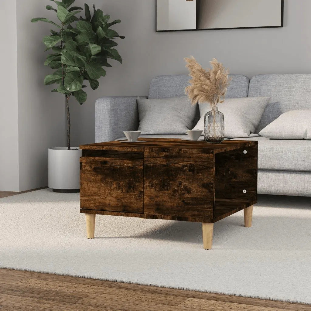 Tavolino da salotto | Tavolino da caff¨¨ | Tavolino da Soggiorno Rovere Fumo 55x55x36,5 cm Legno Multistrato